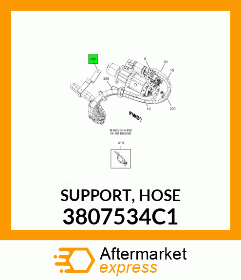 SUPPORT, HOSE 3807534C1