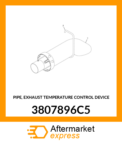 PIPE, EXHAUST TEMPERATURE CONTROL DEVICE 3807896C5