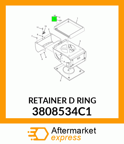 RETAINER D RING 3808534C1