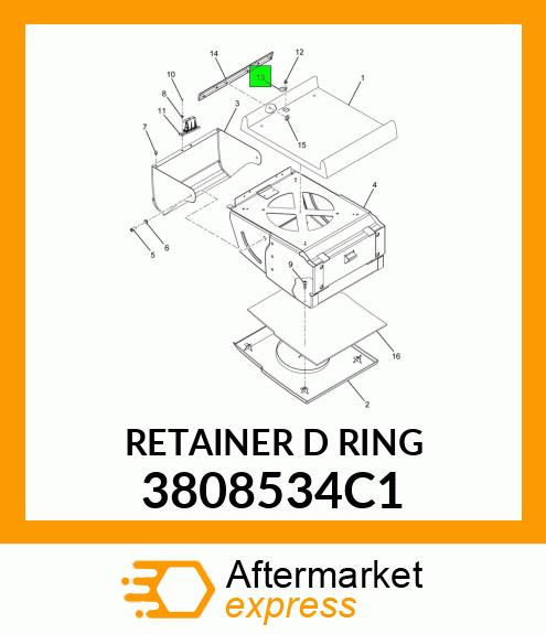 RETAINER D RING 3808534C1