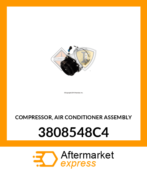 COMPRESSOR, AIR CONDITIONER ASSEMBLY 3808548C4