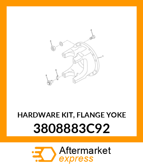 HARDWARE KIT, FLANGE YOKE 3808883C92