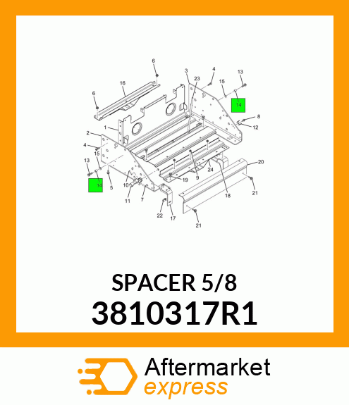 SPACER 5/8" 3810317R1