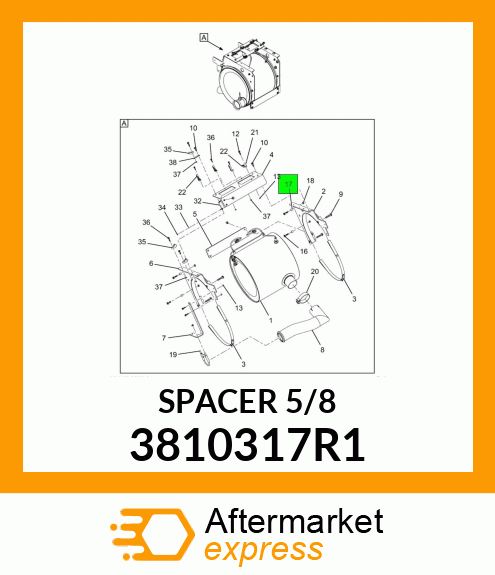 SPACER 5/8" 3810317R1