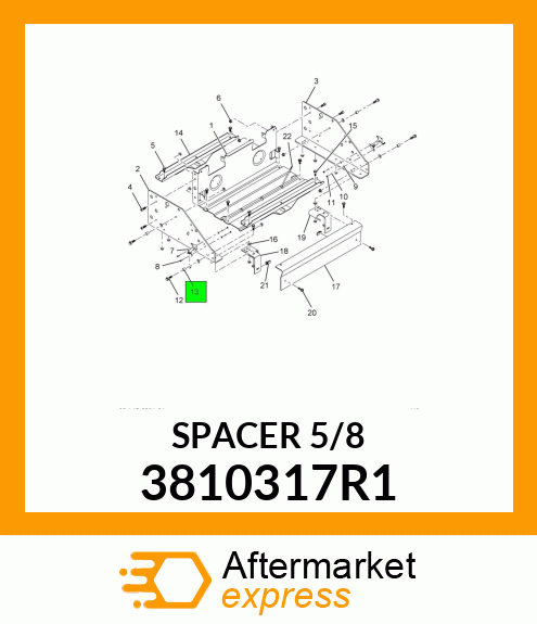 SPACER 5/8" 3810317R1