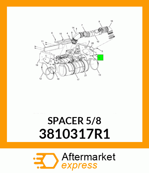 SPACER 5/8" 3810317R1