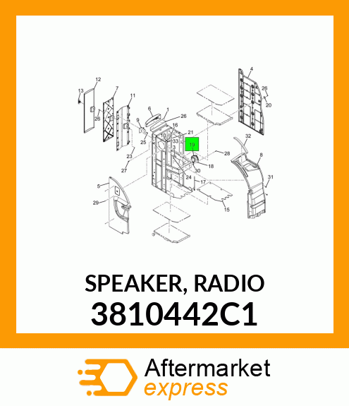 SPEAKER, RADIO 3810442C1