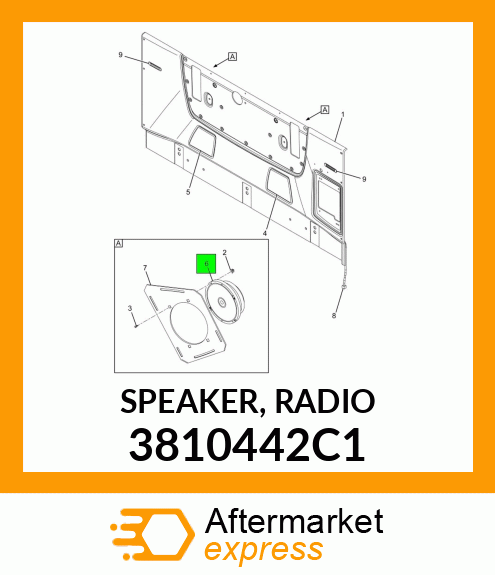 SPEAKER, RADIO 3810442C1