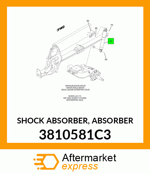 SHOCK ABSORBER, ABSORBER 3810581C3