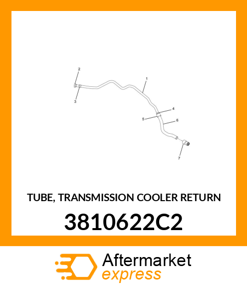 TUBE, TRANSMISSION COOLER RETURN 3810622C2