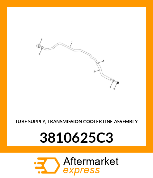 TUBE SUPPLY, TRANSMISSION COOLER LINE ASSEMBLY 3810625C3