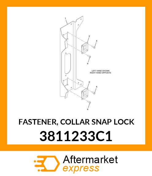 FASTENER, COLLAR SNAP LOCK 3811233C1