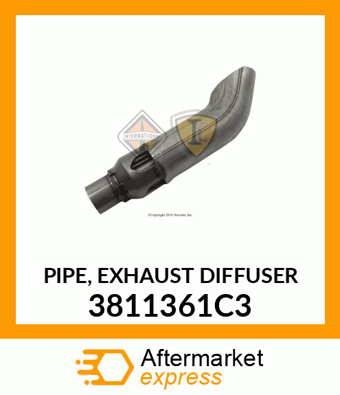 PIPE, EXHAUST DIFFUSER 3811361C3