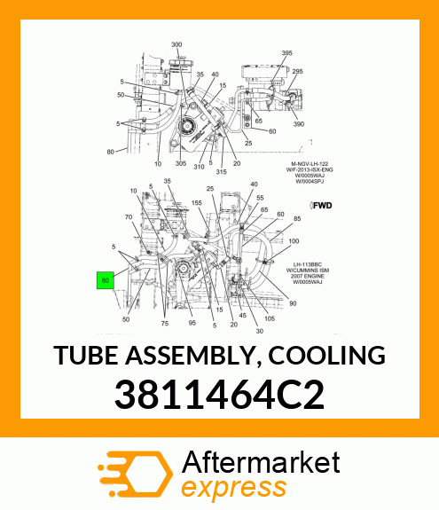 TUBE ASSEMBLY, COOLING 3811464C2