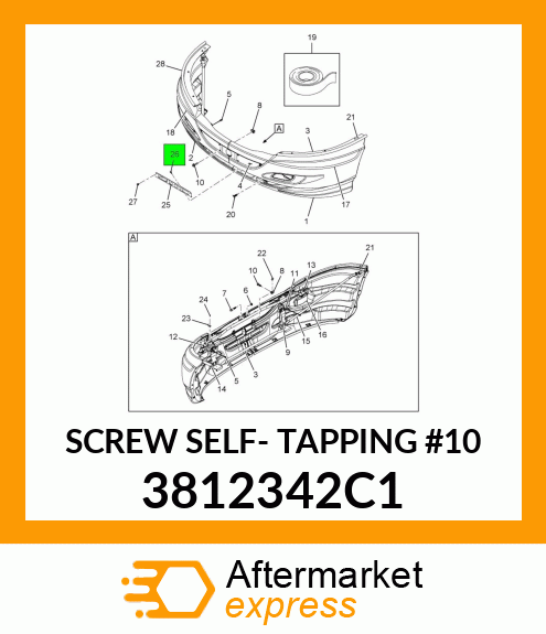 SCREW SELF- TAPPING #10 3812342C1