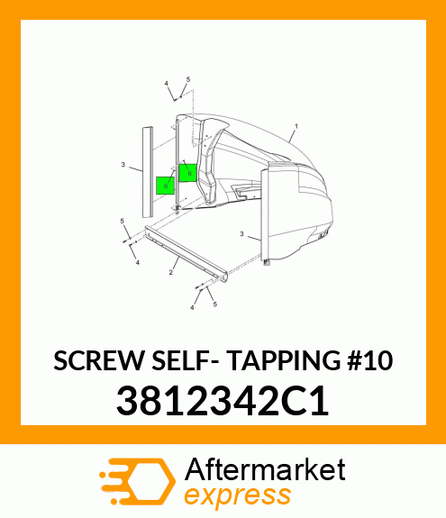 SCREW SELF- TAPPING #10 3812342C1