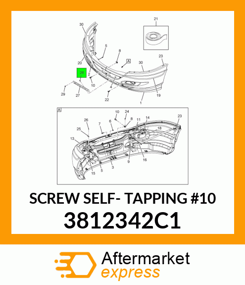 SCREW SELF- TAPPING #10 3812342C1