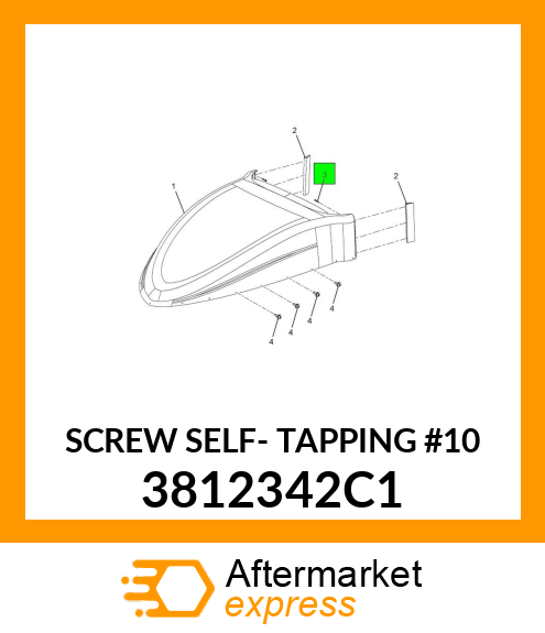 SCREW SELF- TAPPING #10 3812342C1