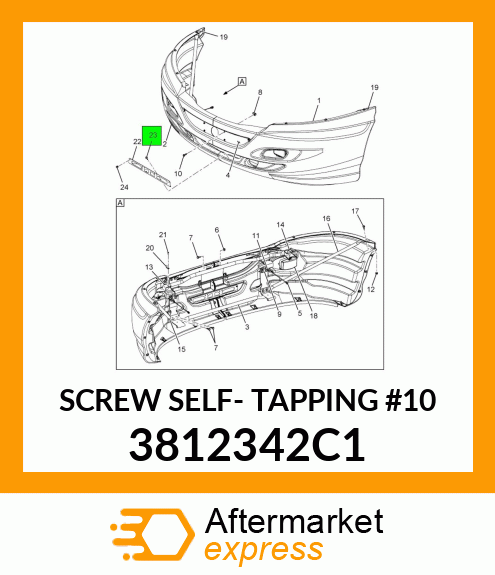 SCREW SELF- TAPPING #10 3812342C1