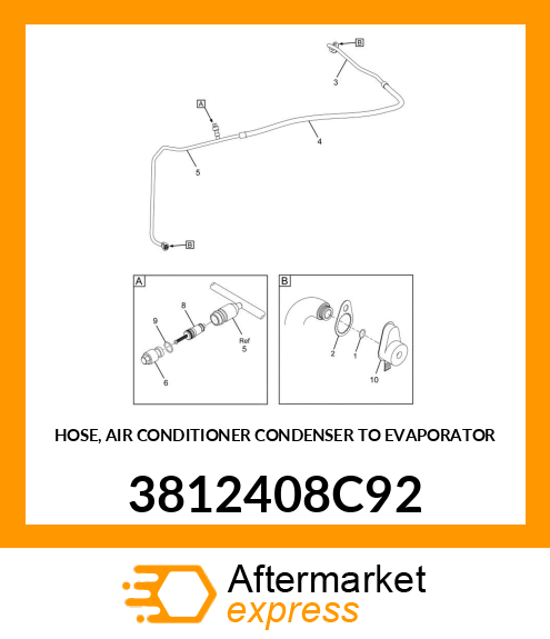 HOSE, AIR CONDITIONER CONDENSER TO EVAPORATOR 3812408C92