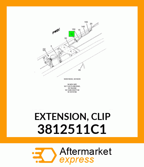 EXTENSION, CLIP 3812511C1