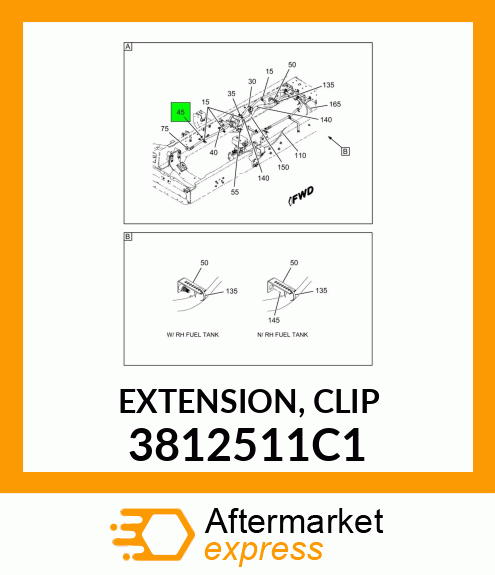 EXTENSION, CLIP 3812511C1