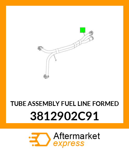 TUBE ASSEMBLY FUEL LINE FORMED 3812902C91