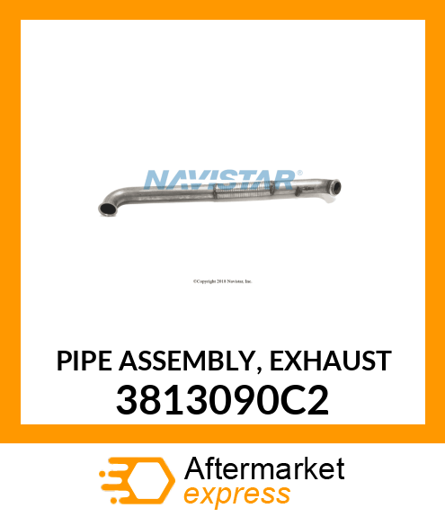 PIPE ASSEMBLY, EXHAUST 3813090C2