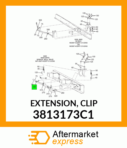 EXTENSION, CLIP 3813173C1