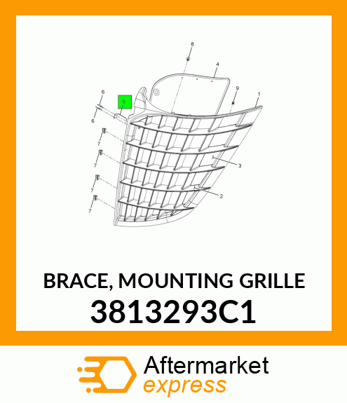 BRACE, MOUNTING GRILLE 3813293C1