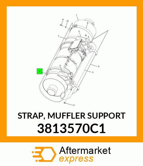 STRAP, MUFFLER SUPPORT 3813570C1