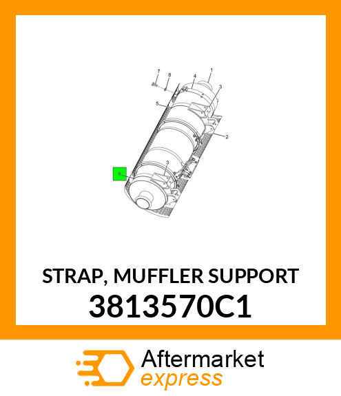 STRAP, MUFFLER SUPPORT 3813570C1