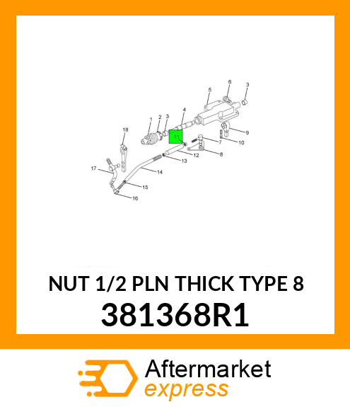 NUT 1/2 PLN THICK TYPE 8 381368R1