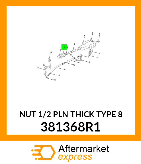 NUT 1/2 PLN THICK TYPE 8 381368R1