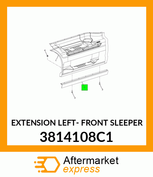 EXTENSION LEFT- FRONT SLEEPER 3814108C1