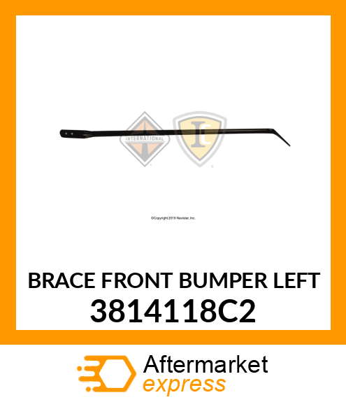 BRACE FRONT BUMPER LEFT 3814118C2