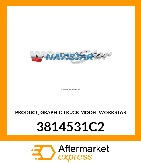 PRODUCT, GRAPHIC TRUCK MODEL WORKSTAR 3814531C2