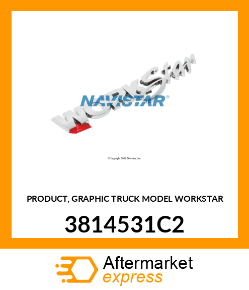 PRODUCT, GRAPHIC TRUCK MODEL WORKSTAR 3814531C2