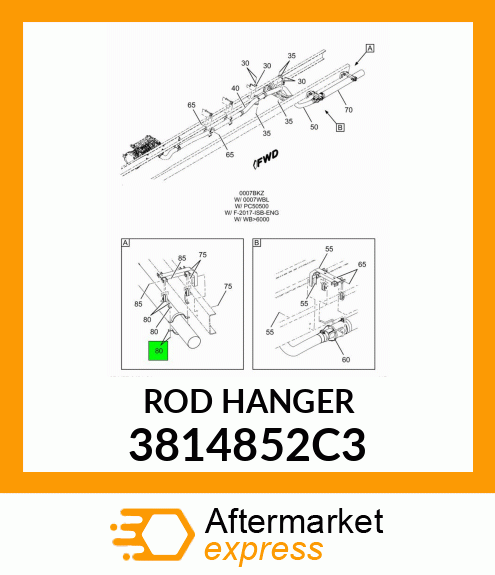 ROD HANGER 3814852C3