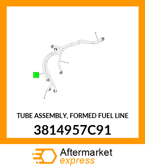 TUBE ASSEMBLY, FORMED FUEL LINE 3814957C91