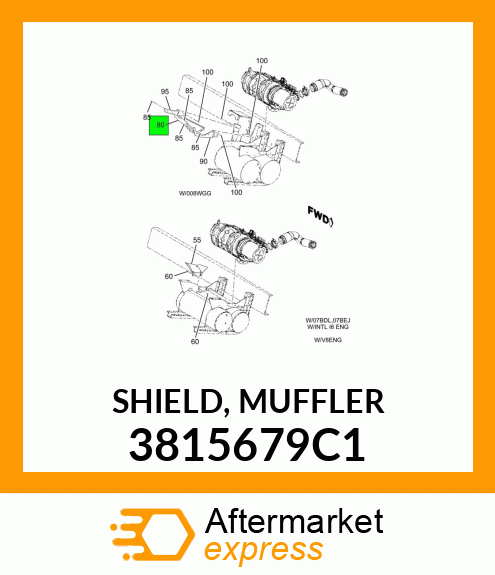 SHIELD, MUFFLER 3815679C1