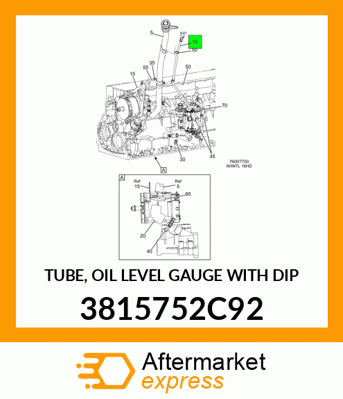 TUBE, OIL LEVEL GAUGE WITH DIP 3815752C92