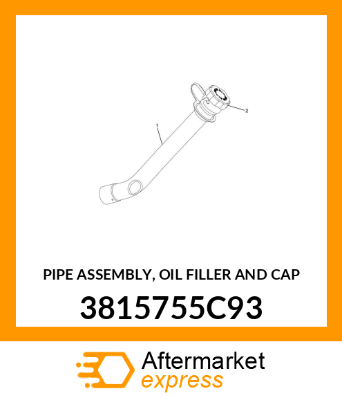 PIPE ASSEMBLY, OIL FILLER AND CAP 3815755C93