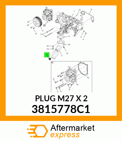 PLUG M27 X 2 3815778C1