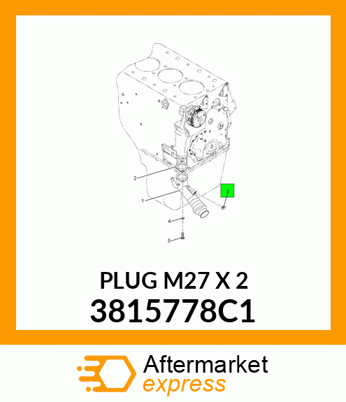 PLUG M27 X 2 3815778C1