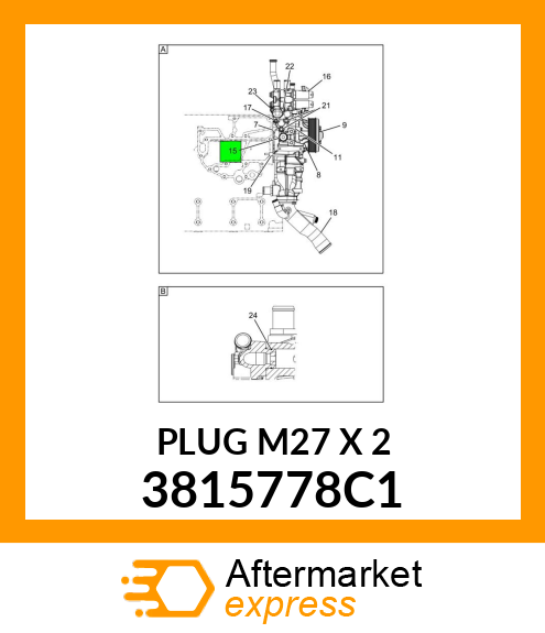 PLUG M27 X 2 3815778C1