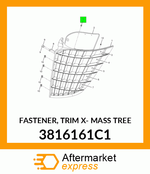 FASTENER, TRIM X- MASS TREE 3816161C1