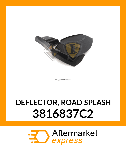 DEFLECTOR, ROAD SPLASH 3816837C2