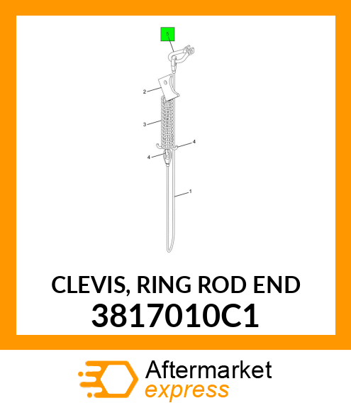 CLEVIS, RING ROD END 3817010C1