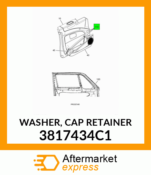 WASHER, CAP RETAINER 3817434C1